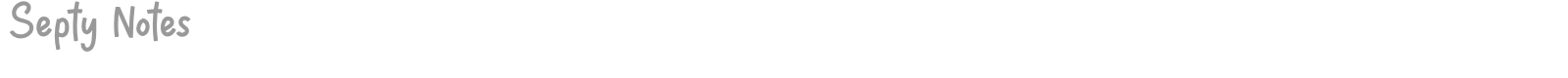 Septy Notes font preview